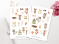 Preview: Waldtiere Sticker Set